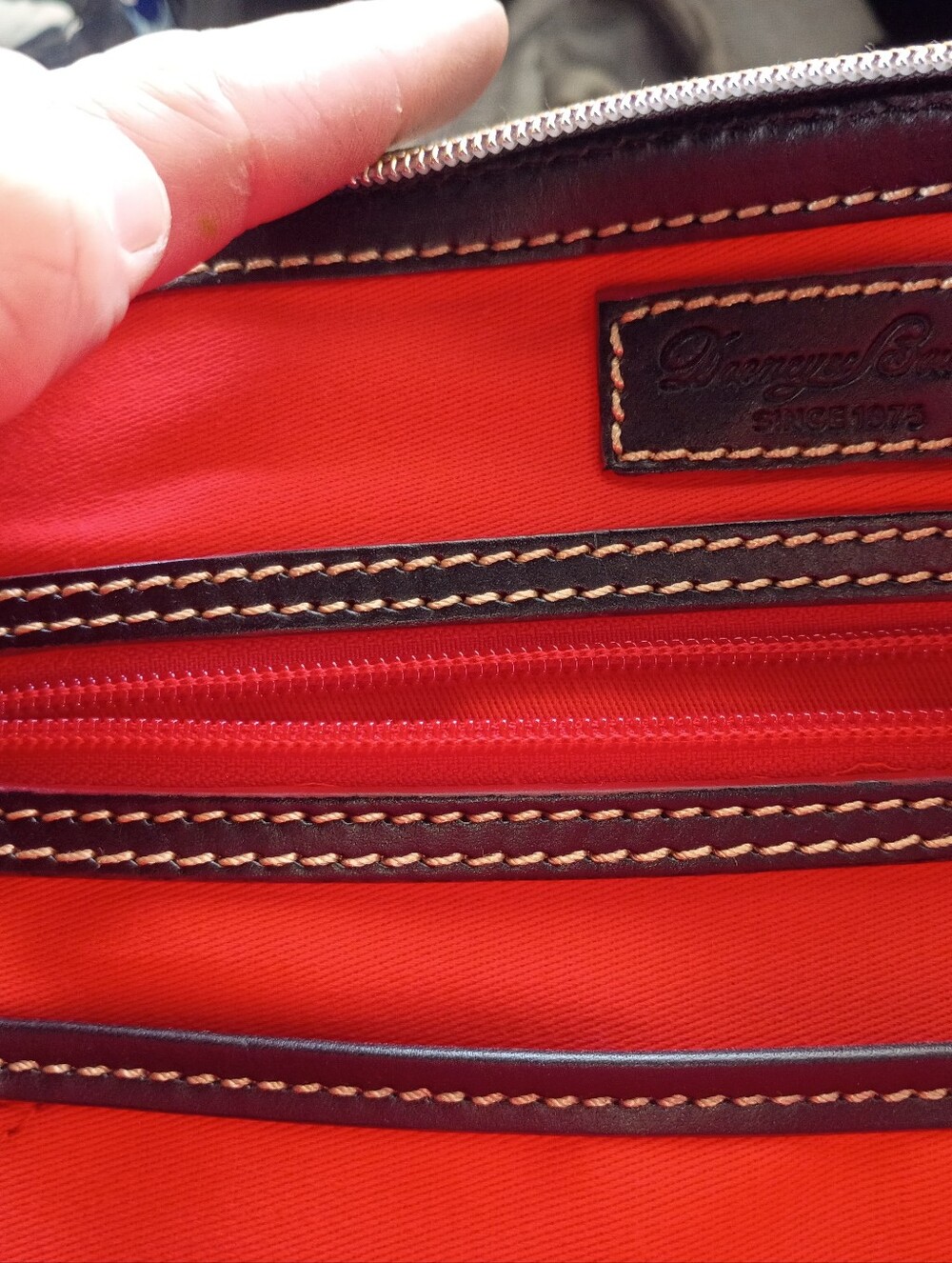 Dooney & Bourke Gray Disney Mickey & Minnie Print Satchel - Picture 4 of 4